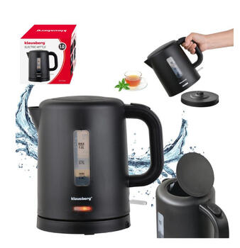 Электрический дорожный чайник, черный, 1100W, 1L, KB 9046, Klausberg (KB 9046)
