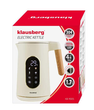 Электрический чайник, 1.7 л, 2200 Вт, бежевый/розовое золото, Klausberg, KB 9005 (KB 9005)
