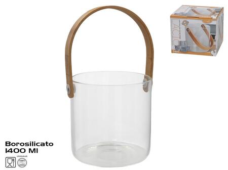 Ledus spainis ar bambusa rokturi, 1400 ml, 13.50 x 13.50 x 25.00, KITCHEN&GO (8445393442297)
