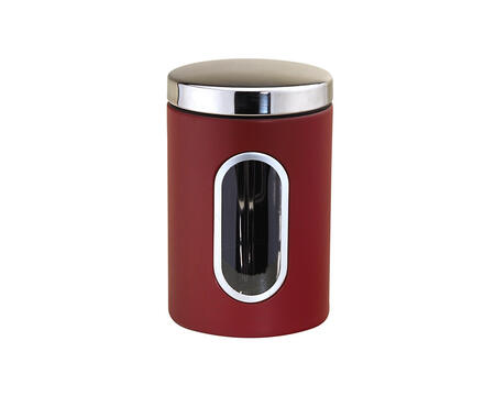 Nerūsējošā tērauda uzglabāšanas trauks, sarkans, 2.5L, Ø 13 × 21 cm, 46316, Michelino* (46316)