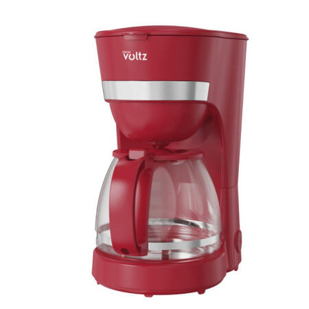 Кофеварка, 600W, Ёмкость 1.25L, Красный, 5V51170WNW, Oliver Voltz (5V51170WNW)