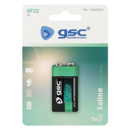 Батарейка GSC evolution Heavy Duty 6F22 (9V), 1 шт./блистер, 106000025 (106000025)