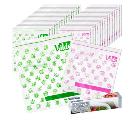 Ziplock pārtikas maisiņu komplekts (40 gab.), 229163, VILDE (229163)