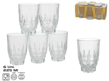 Стаканы (6 шт.), 225 мл, 10 x 7 x 7 см, KITCHEN&GO (8445393430607)