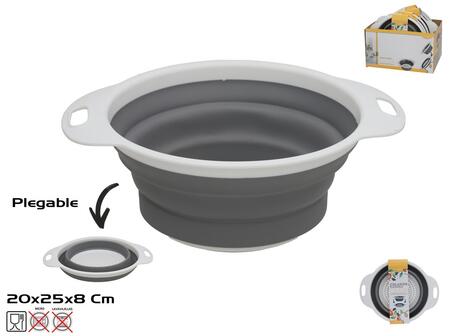 Складной дуршлаг 25 x 20 x 8 см, KITCHEN&GO (8445393543581)