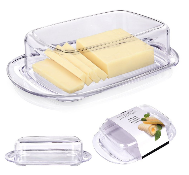 Sviesta trauks, plastmasas, caurspīdīgs, 150456, EXCELLENT HOUSEWARE (150456)