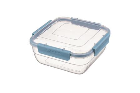 Kvadrātveida pārtikas uzglabāšanas trauks, 0.8L, 14,7 x 14,7 x 6,6 cm, 39622, GALICJA (39622)