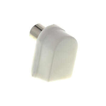 9,5 mm sadalītājs Jack, balts PVC, niķeļa (SAV 127 000)
