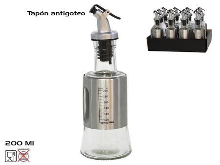 Eļļas dozēšanas pudele 190 ml ar pilēšanas aizsardzību, 19 x 6,5 x 6,5 cm, KITCHEN&GO (8445393277301)