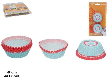 Формочки для маффинов (40 шт.), 2,5 x 6 x 6 см, KITCHEN&GO (8445393537979)