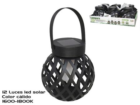 Подвесной солнечный фонарь, 12 LED, 12.00 x 12.00 x 13.00, GARDEN ENJOY (8445393218564)