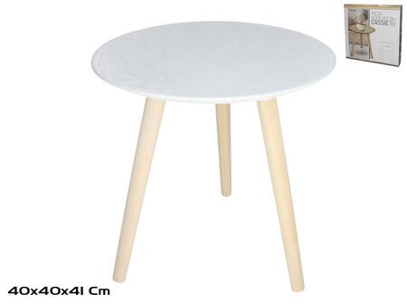 Деревянный стол 40 x 41 см, белый, DECORLIFE (8445393546308)