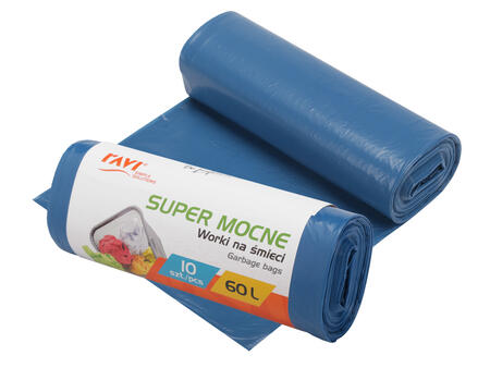 Мешки для мусора LDPE 60 л, 60 x 80 см, 10 шт., 15.5 x 2 x 5, 00706, Simple Solution (00706)