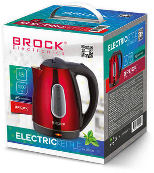 Электрический чайник BROCK WK 0603 RD 1.8л, 1500Вт (WK 0603 RD)