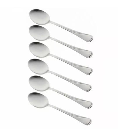 Набор столовых ложек Kinghoff из полированной стали, 19,5 см, 6 шт., KH 1435 (KH 1435)