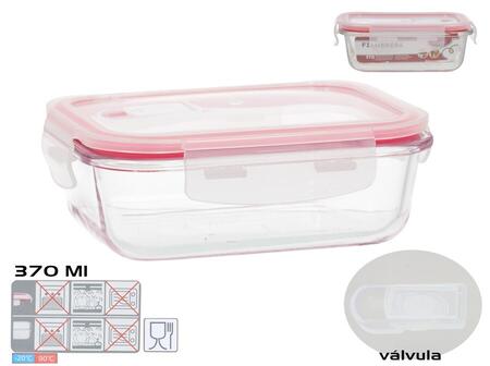 Taisnstūra pusdienu kārba 370 ml 5.5 x 15.5 x 11 cm KITCHEN&GO (8445393578668)