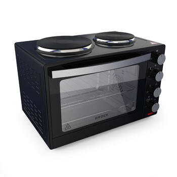 Духовка с конфорками BROCK TO 3002 B 30L, 1600W (TO 3002 BK)