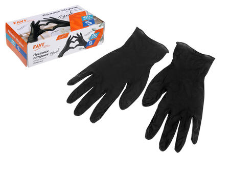 Нитриловые перчатки BLACK, 100 шт., S, 20 x 11 x 6, 10919, Simple Solution (10919)