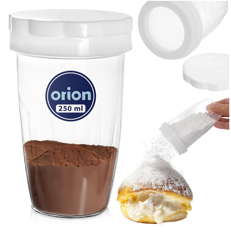 Pūdercukura un kanēļa dozators ar sietiņu, 250 ml, 155406, ORION (155406)
