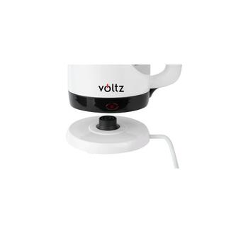 Электрический чайник Oliver Voltz 55551230FB, 1300Вт, 0.9л, беспроводной, бело-чёрный (55551230FB)