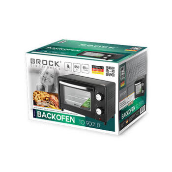 Духовка BROCK TO 9001 B 9L, 650W (TO 9001 B)