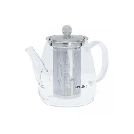 Stikla tējkanna ar sietiņu 0.60L Kinghoff KH 4842 (KH 4842)