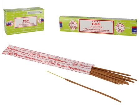 Благовония 15 г, 12 палочек Tulsi, 20 x 1 x 1 см, SATYA (8904245400200)