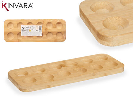 Bambusa olu turētājs, 12 vietām, 1,6 × 30 × 11,5 cm, 90959, KINVARA (90959)