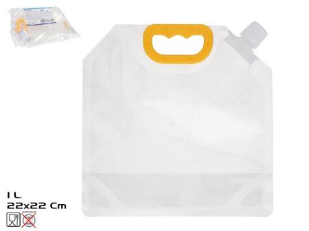 Caurspīdīgs piknika pārtikas un ūdens konteiners 1 l 21x21 cm, SUMMER ENJOY (8445393540313)