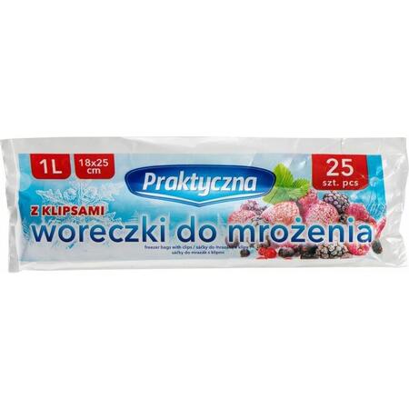 Пластиковые пакеты для заморозки, 25шт, 1л 4W9921 (4W9921)