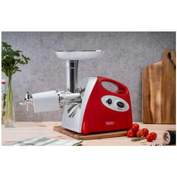 Мясорубка с насадкой для томатов, 1400 W, красная, 55V51991AR, Oliver Voltz (55V51991AR)