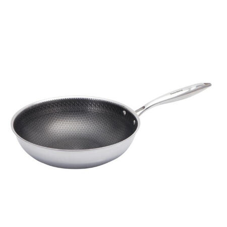 Nerūsējošā tērauda WOK panna ar šūnveida nepiedegošo pārklājumu ø28*8cm 3.8L KB 9024 Klausberg (KB 9024)
