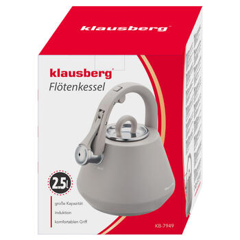 Традиционный чайник 2,5 л, серый, Klausberg, KB 7949 (KB 7949)