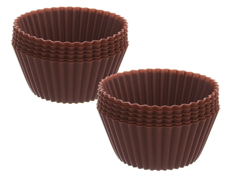 Формочки для выпечки маффинов, силиконовые, 5,5 см, 12 шт., 151757, ORION (151757)