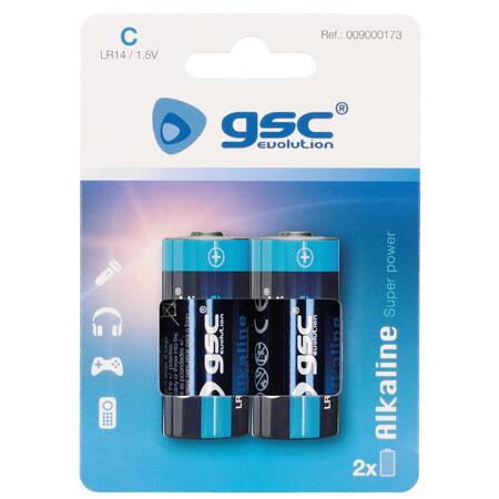 Щелочные батарейки GSC evolution alkaline LR14 (C), 2 шт./блистер, 009000173 (009000173)