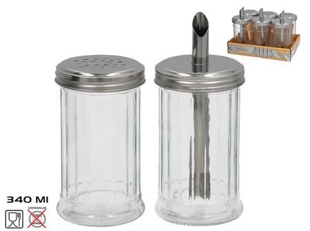 Cukura trauks 340 ml 2 veidi 8.5 x 7.5 x 7.5 cm, KITCHEN&GO (8445393504889)
