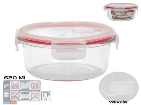 Apaļa pusdienu kārba 620 ml, 7 x 15,5 x 15,5 cm, KITCHEN&GO (8445393578712)