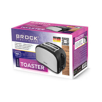 Тостер BROCK BT 1003 SS, 800 Вт (BT 1003 SS)