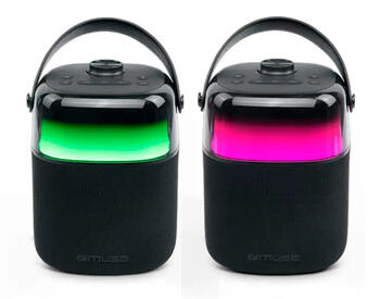 Lādējams Bluetooth karaoke skaņu sistēma ar bezvadu mikrafonu un gaismas mūziku 30 W, MUSE, M 520 KA (M 520 KA)