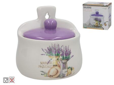 Sāls trauks, stiprināms pie sienas, 390 ml, rozā dolomīts, 9x12x12.5 cm, KITCHEN&GO (8445393446189)