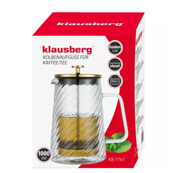 Kafijas/ tējas prese, 1L stikls KB 7767, Klausberg (KB 7767)