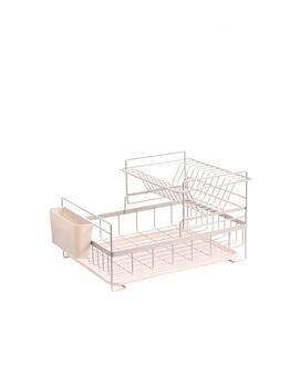 Rosberg 5R53000PBG, Trauku žāvētājs, 2 līmeņi, 45x32,5x27,3 cm, Krēmkrāsas (5R53000PBG)