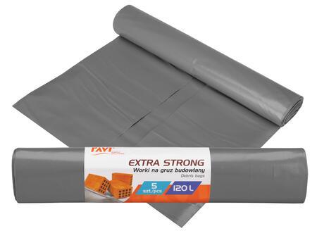 EXTRA STRONG мешки для мусора, 120 л LDPE, 5 шт., 37 x 7 x 7, 00739, Simple Solution (00739)