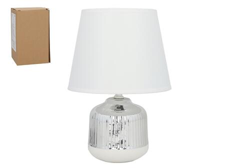 Lampa Tebas, sudraba krāsā, 20.00 × 20.00 × 28.00 cm, DECORLIFE (8445393418070)