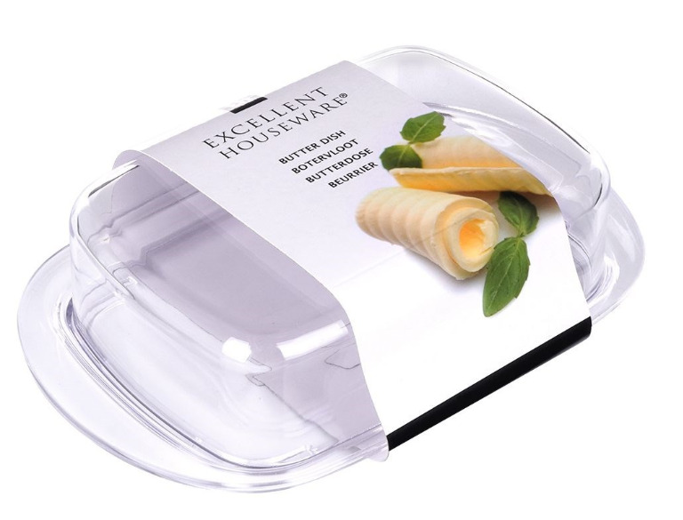 Sviesta trauks, plastmasas, caurspīdīgs, 150456, EXCELLENT HOUSEWARE (150456)
