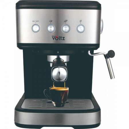 Espresso kофемашина Oliver Voltz OV51171F, 1.2л, 20 бар, 1100 Вт, Крем-диск, Черный/Инокс (55RP51171F)