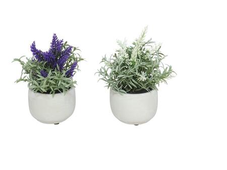 Mākslīgie ziedi lavanda,podiņā 15x15x17 cm, LITO (8445393198767)