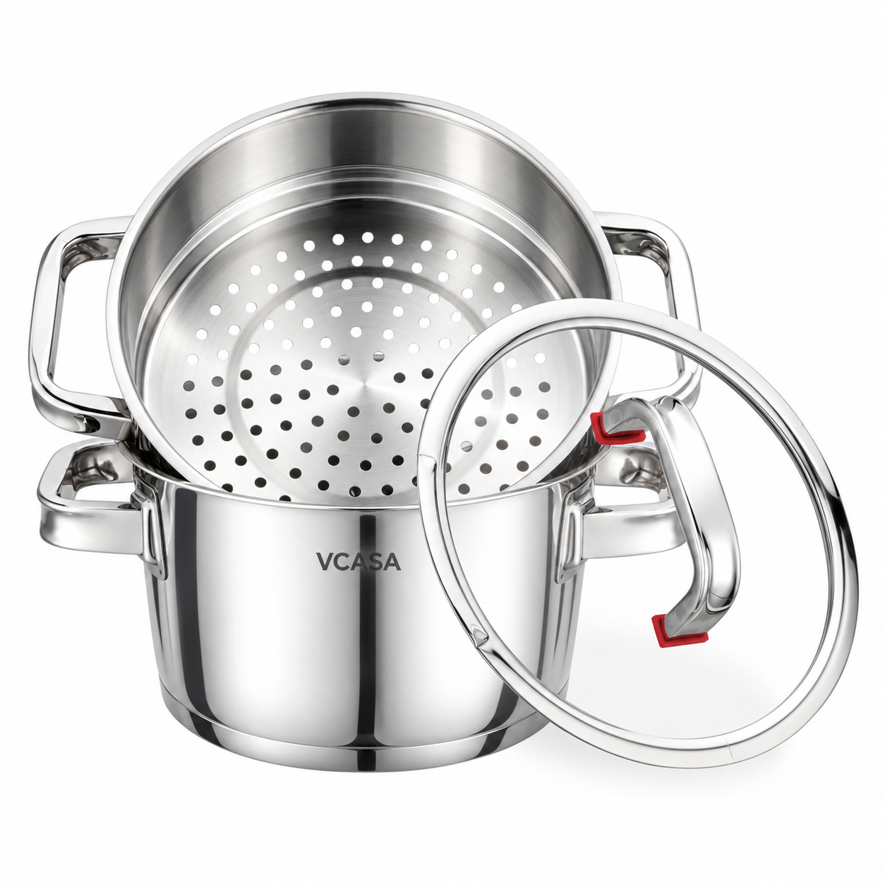 Tvaicēšanas katls, 3 daļas, 3.2L, Ø20 × 11.5 cm, 90107, SIERRA (90107)