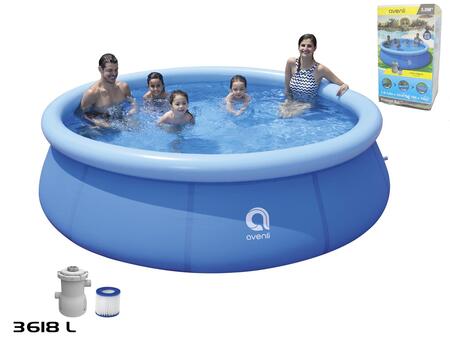 Piepūšams peldbaseins ar filtru, 3618L , 300 cm x 300 cm, augstums 76 cm  AVENLI* (6920388660174)