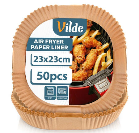 Air Fryer ieliktņi 23x23 cm, 50 gab., 279046, VILDE (279046)